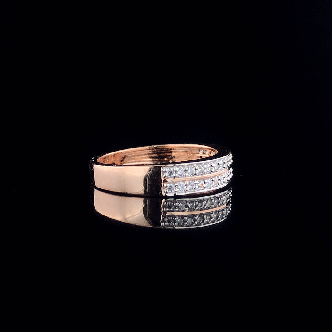 Twilight Ring – Lab-grown diamond ring with a dual diamond line design, set in white, yellow, or rose gold. Elegant, minimalist, and timeless jewelry piece by Jenny Jewells.