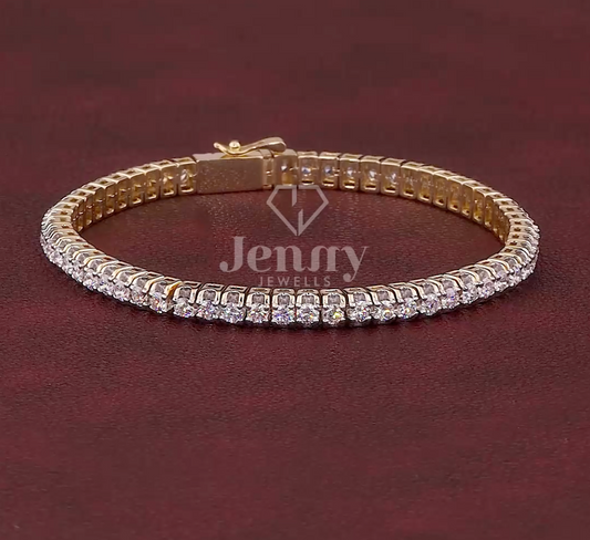 Celestia Royale 5.00 Carat Lab-Grown Diamond Tennis Bracelet in Gold | Jenny Jewells - JENNY JEWELLS