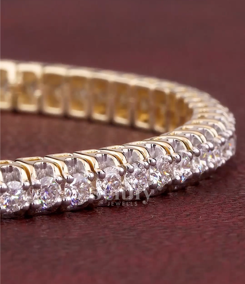 Celestia Royale 5.00 Carat Lab-Grown Diamond Tennis Bracelet in Gold | Jenny Jewells - JENNY JEWELLS