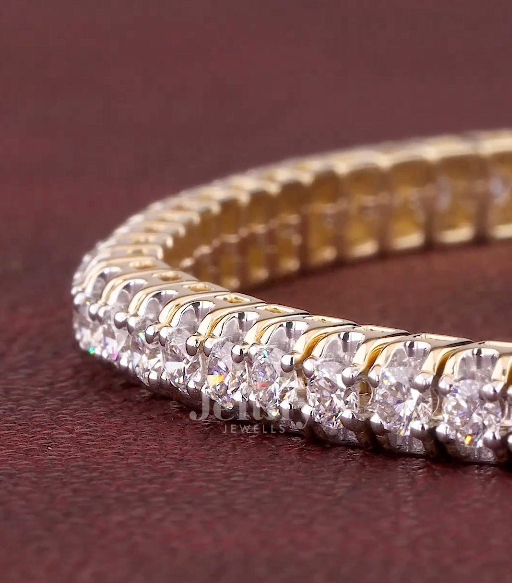 Celestia Royale 5.00 Carat Lab-Grown Diamond Tennis Bracelet in Gold | Jenny Jewells - JENNY JEWELLS