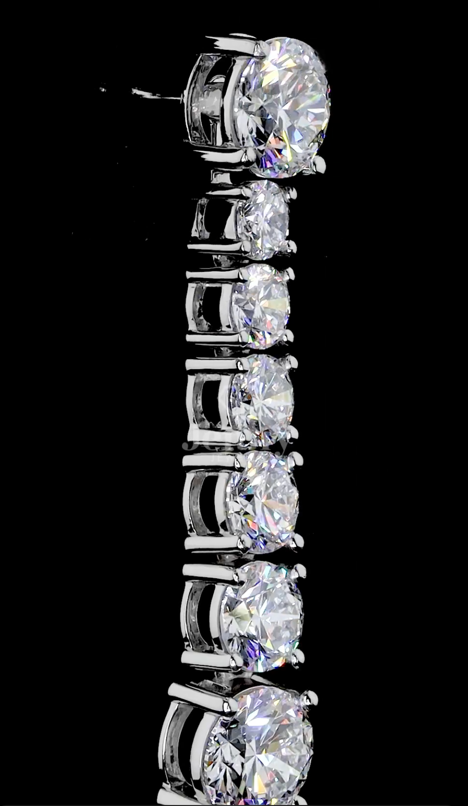 Celestia Bloom 7.16 Carat IGI Certified Diamond Drop Earrings | Jenny Jewells - JENNY JEWELLS