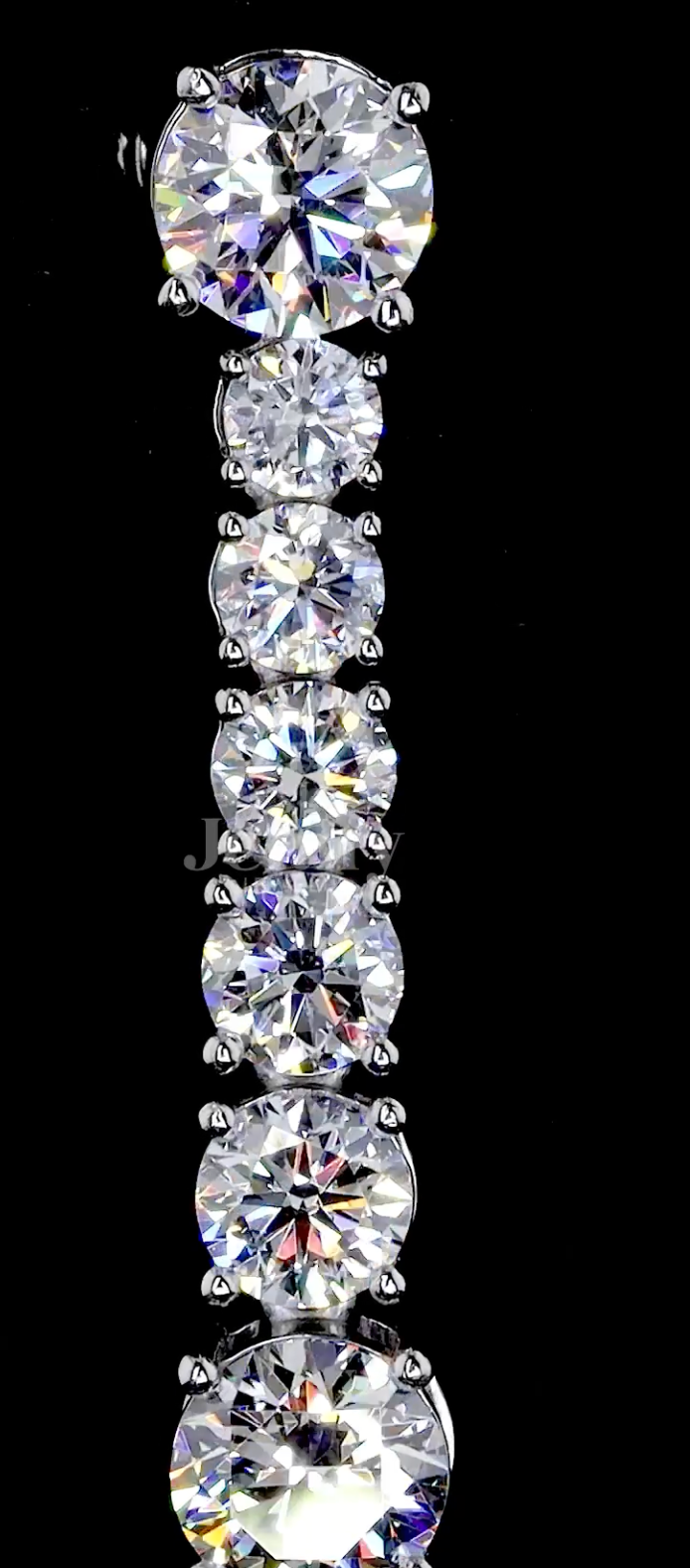 Celestia Bloom 7.16 Carat IGI Certified Diamond Drop Earrings | Jenny Jewells - JENNY JEWELLS