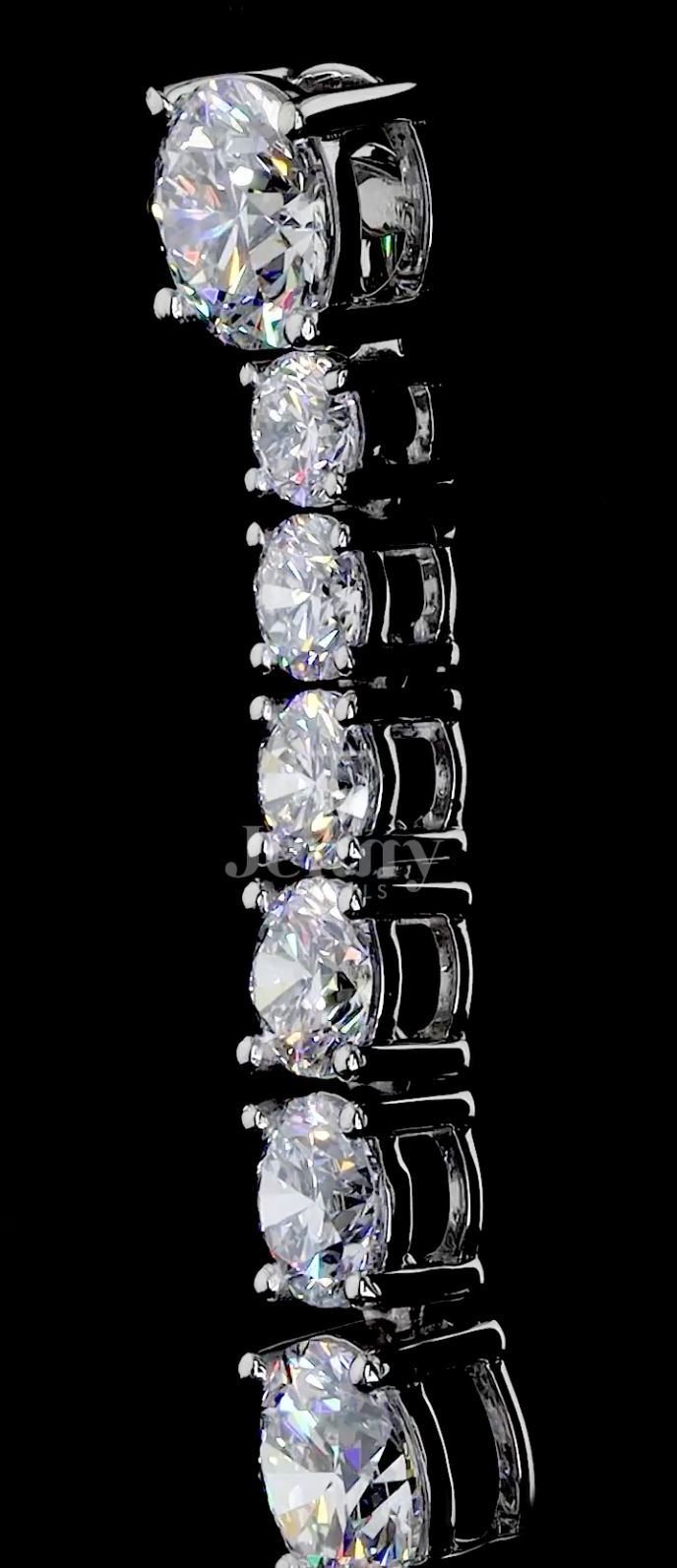 Celestia Bloom 7.16 Carat IGI Certified Diamond Drop Earrings | Jenny Jewells - JENNY JEWELLS