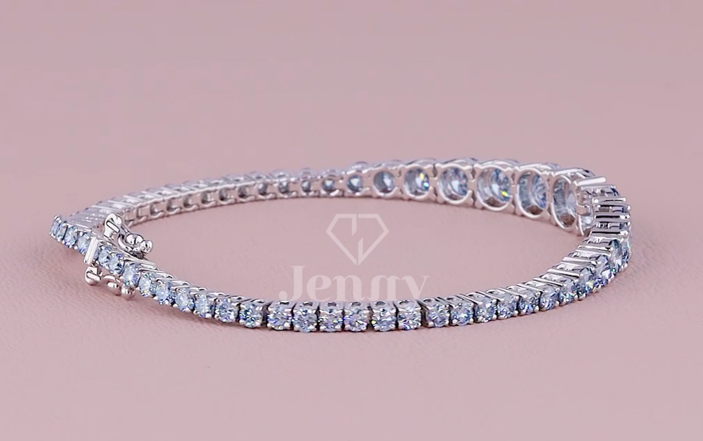 Azure Grace 7.50 Carat Graduated Fancy Vivid Blue Diamond Bracelet | Jenny Jewells - JENNY JEWELLS