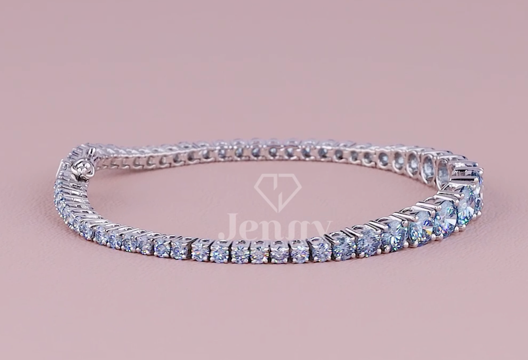Azure Grace 7.50 Carat Graduated Fancy Vivid Blue Diamond Bracelet | Jenny Jewells - JENNY JEWELLS