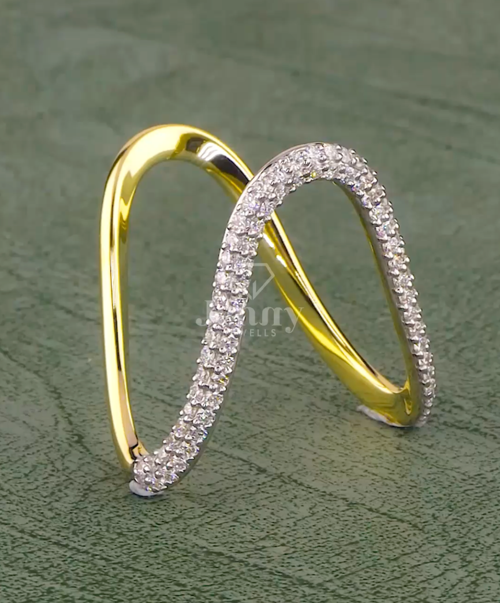 Eterna Curve 0.66 Carat Diamond Band (E-VS1) | Jenny Jewells - JENNY JEWELLS