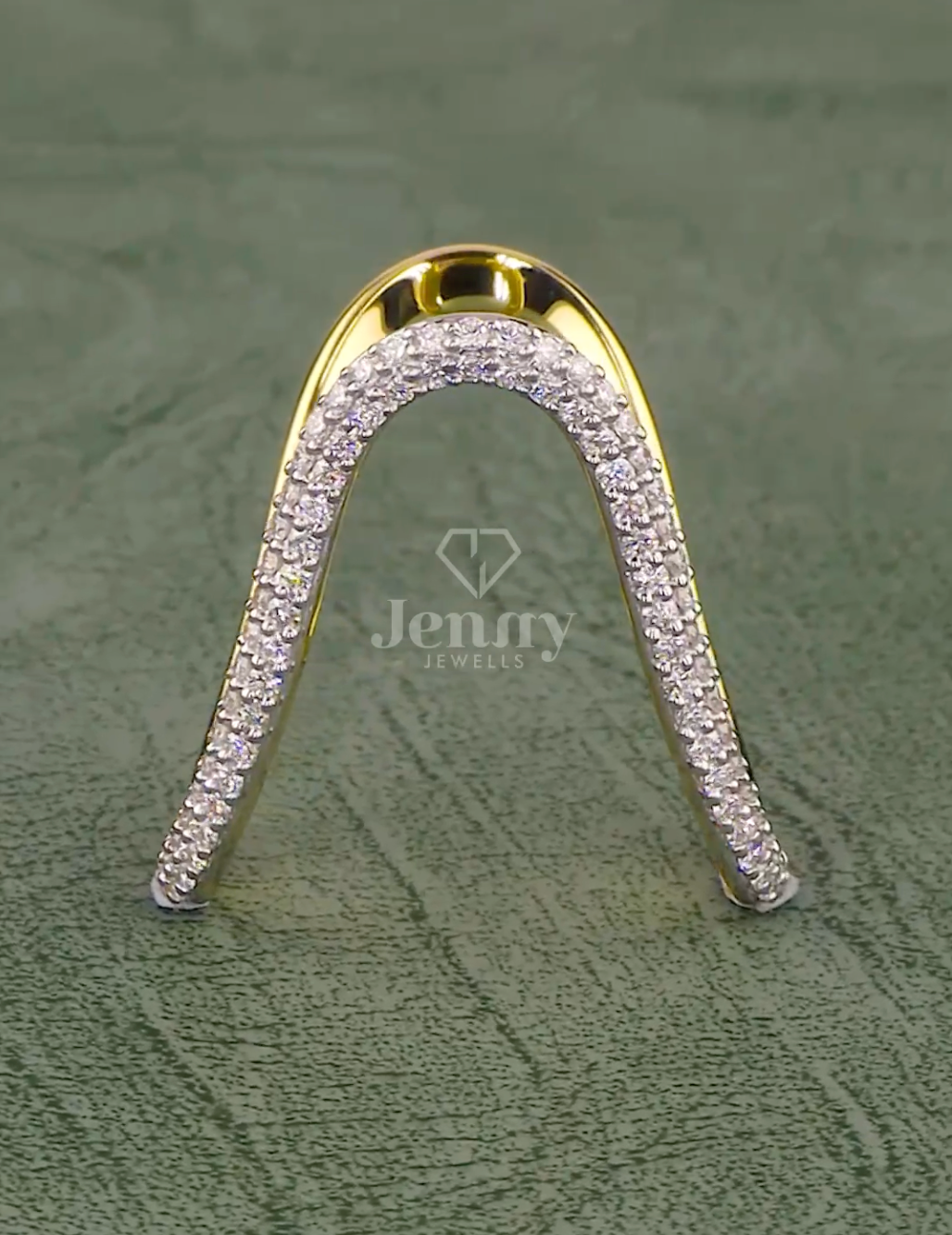 Eterna Curve 0.66 Carat Diamond Band (E-VS1) | Jenny Jewells - JENNY JEWELLS