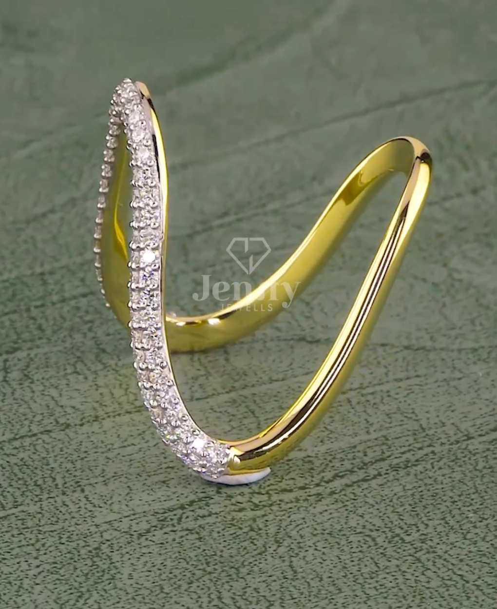 Eterna Curve 0.66 Carat Diamond Band (E-VS1) | Jenny Jewells - JENNY JEWELLS