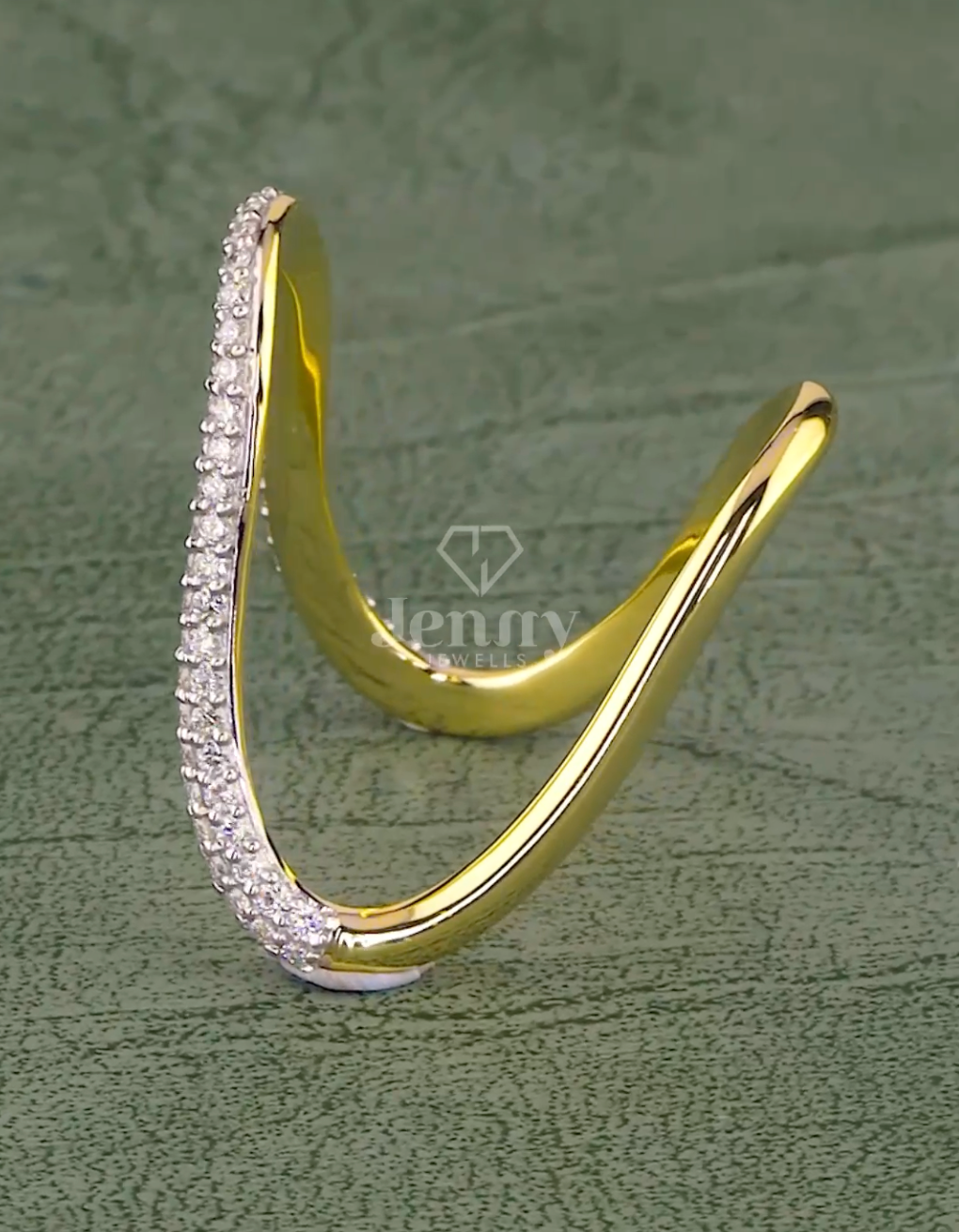 Eterna Curve 0.66 Carat Diamond Band (E-VS1) | Jenny Jewells - JENNY JEWELLS