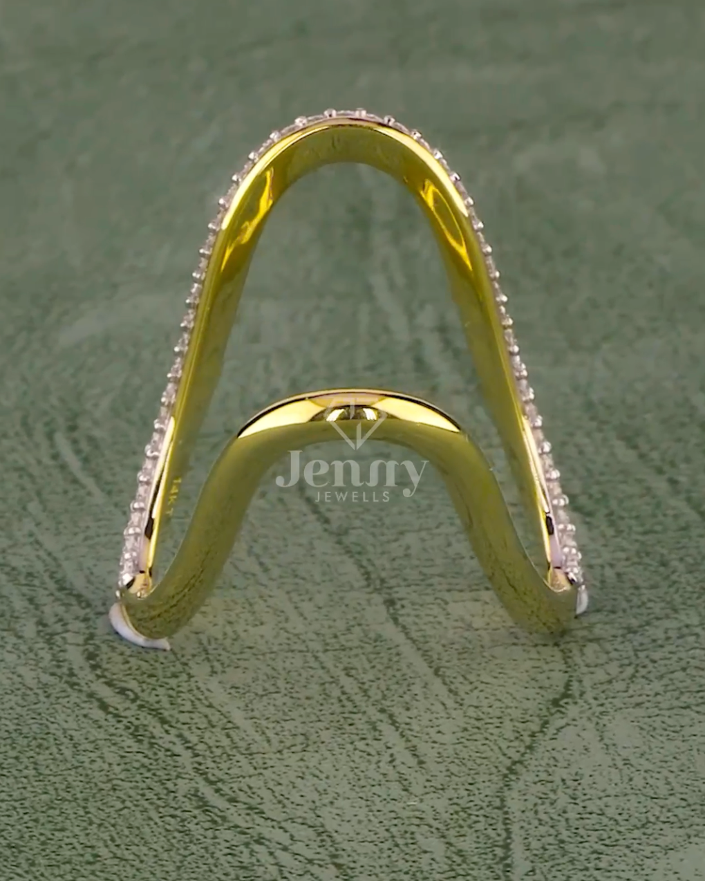 Eterna Curve 0.66 Carat Diamond Band (E-VS1) | Jenny Jewells - JENNY JEWELLS