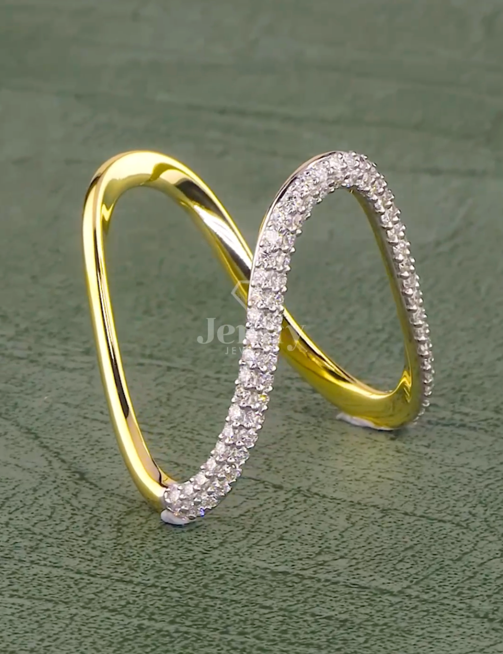 Eterna Curve 0.66 Carat Diamond Band (E-VS1) | Jenny Jewells - JENNY JEWELLS