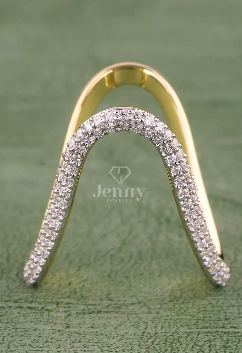 Eterna Curve 0.66 Carat Diamond Band (E-VS1) | Jenny Jewells - JENNY JEWELLS