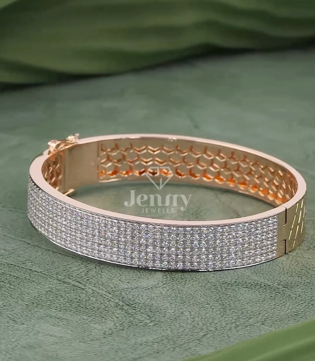Imperial Grid 5 Carat Diamond Men’s Bracelet (EF-VVS) | Jenny Jewells - JENNY JEWELLS