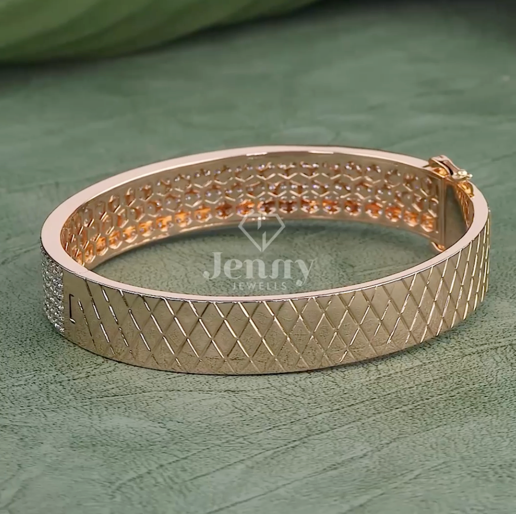 Imperial Grid 5 Carat Diamond Men’s Bracelet (EF-VVS) | Jenny Jewells - JENNY JEWELLS