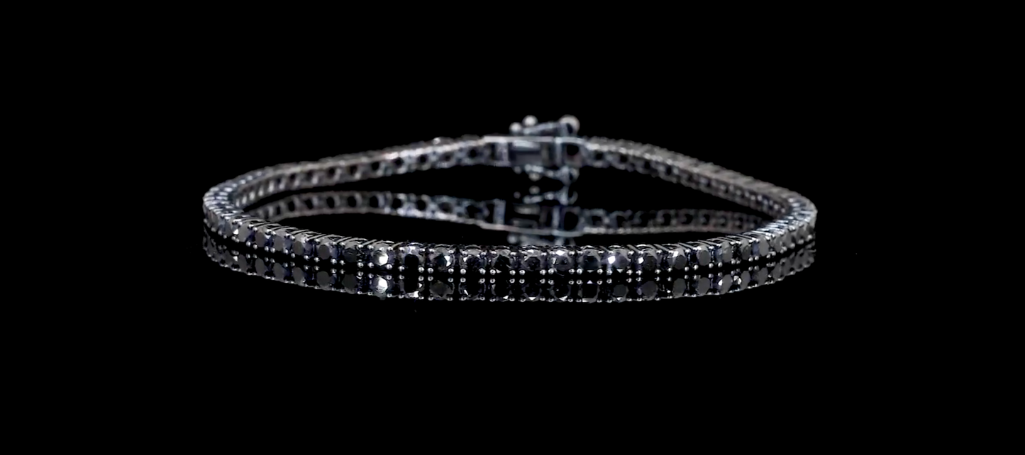 Black Diamond Tennis Bracelet
