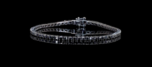 Black Diamond Tennis Bracelet