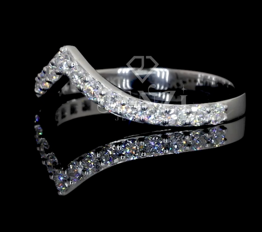 Single Line Diamond Ring