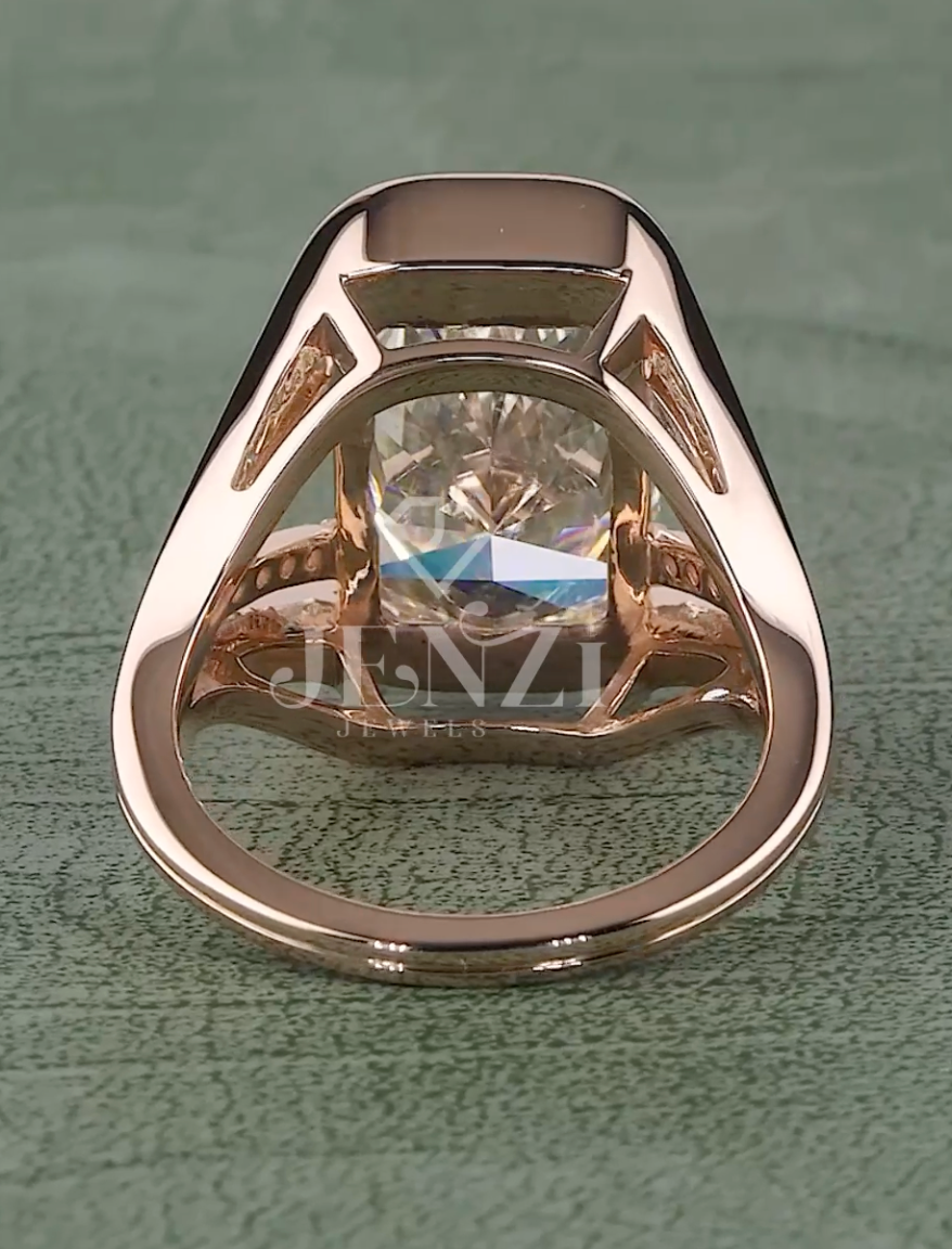 Royal Prism 8.40 Carat Radiant Cut Diamond Ring F-VS1 (IGI Certified) | Jenny Jewells