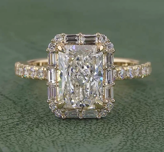 Radiant Majesty 2.60 Carat IGI Certified Radiant Cut Diamond Ring | Jenny Jewells