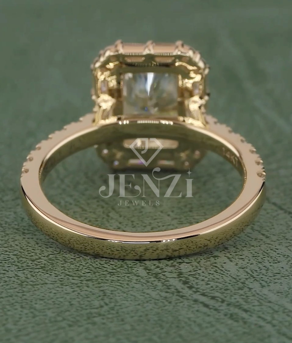Radiant Majesty 2.60 Carat IGI Certified Radiant Cut Diamond Ring | Jenny Jewells