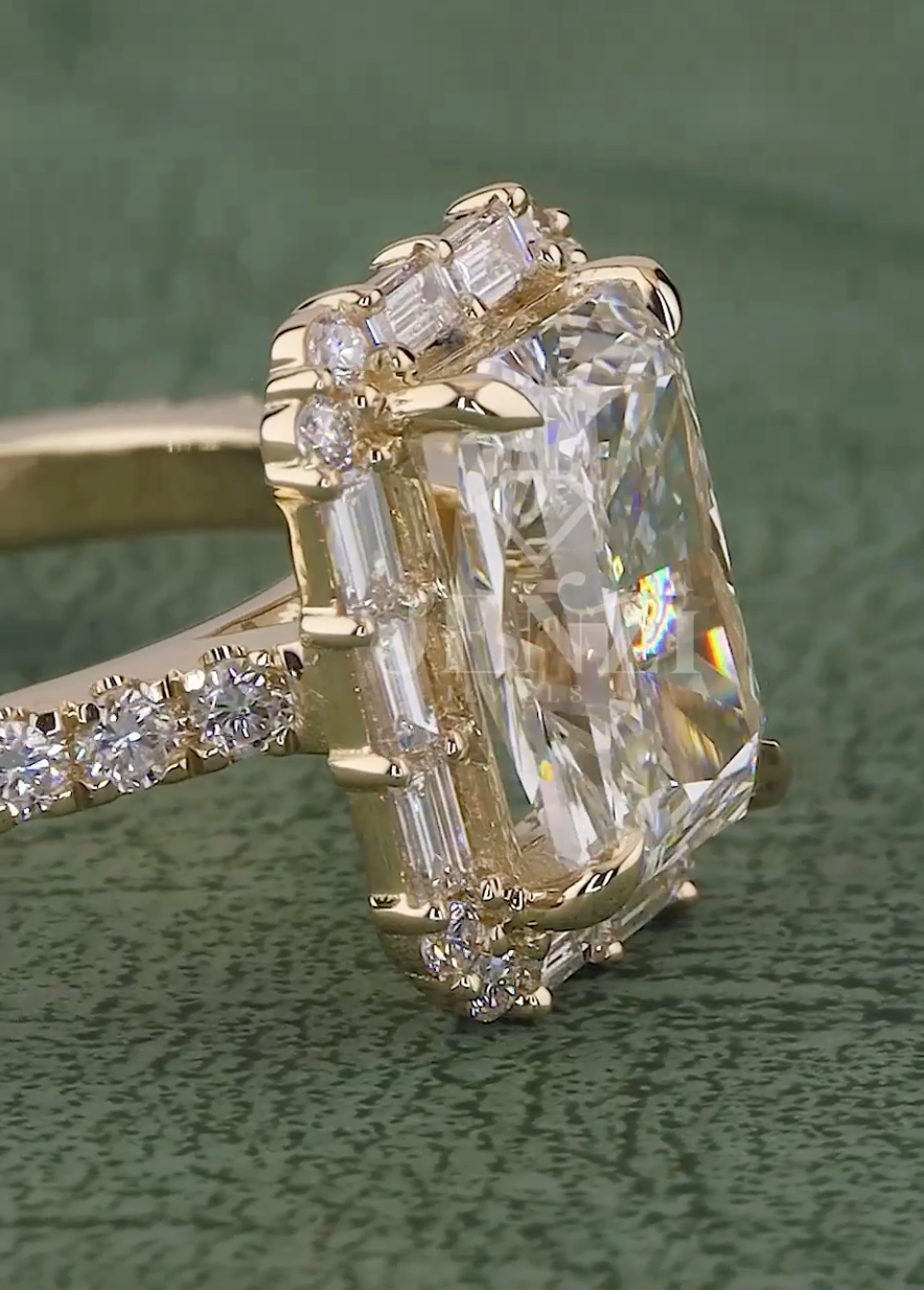 Radiant Majesty 2.60 Carat IGI Certified Radiant Cut Diamond Ring | Jenny Jewells