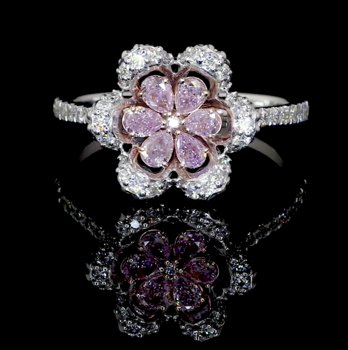 Pink Flower Ring