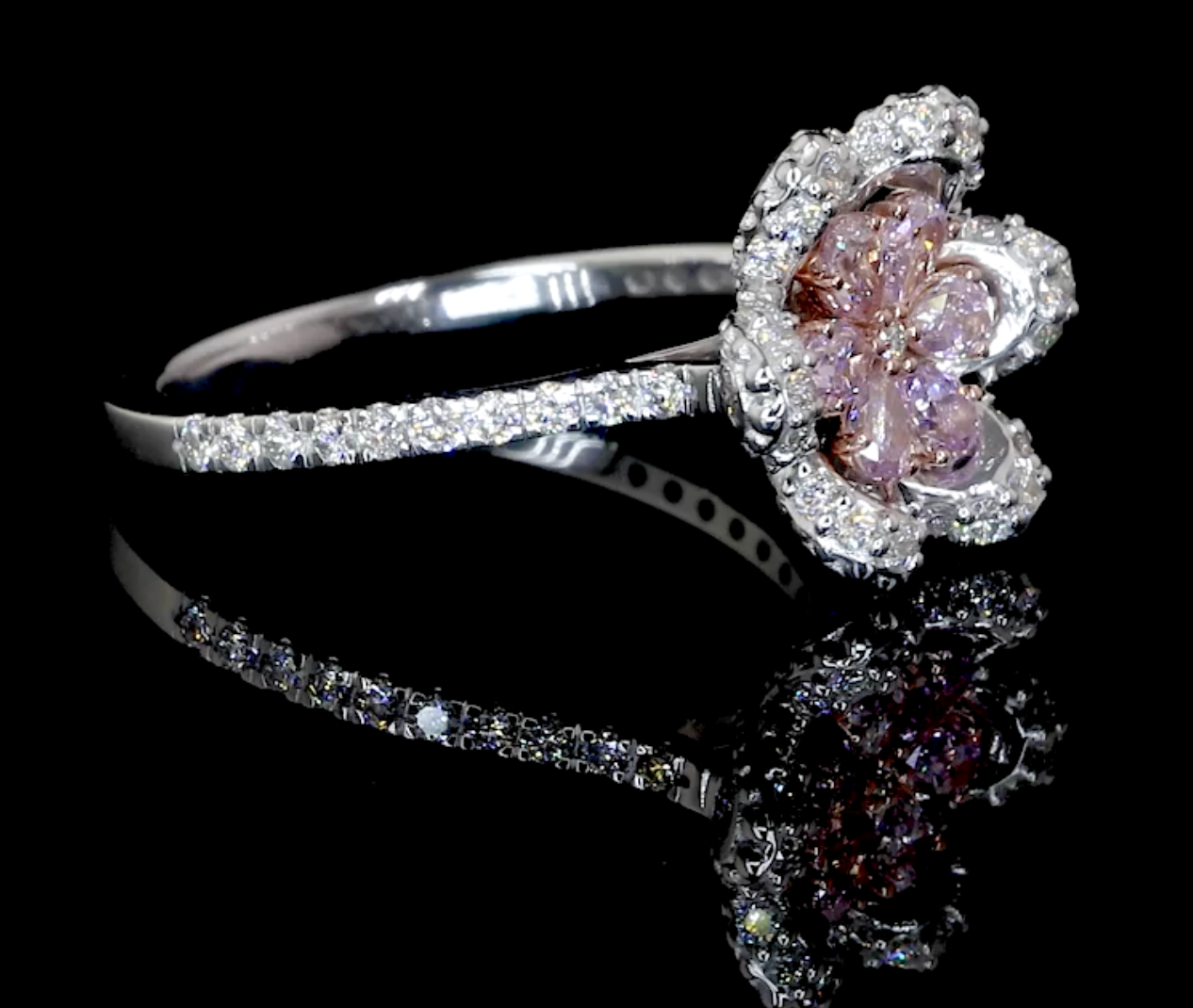 Pink Flower Ring