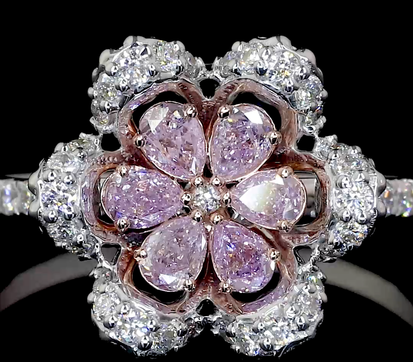 Pink Flower Ring