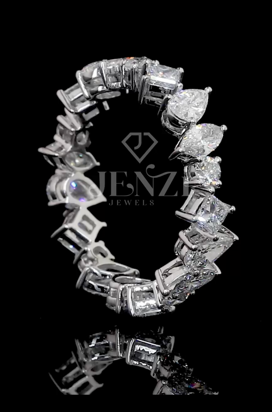 Mixed Cut Eternity Ring