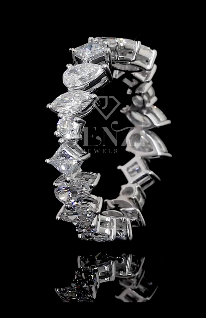 Mixed Cut Eternity Ring