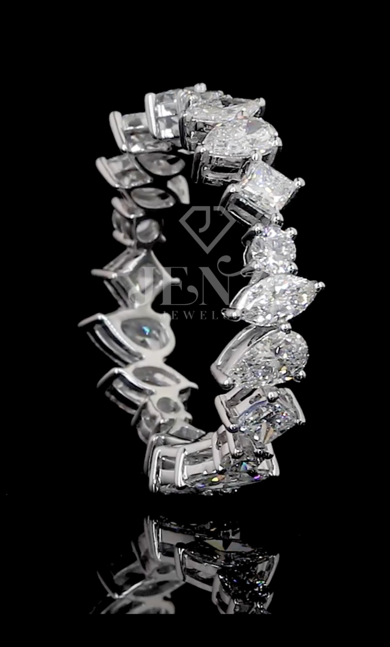 Mixed Cut Eternity Ring