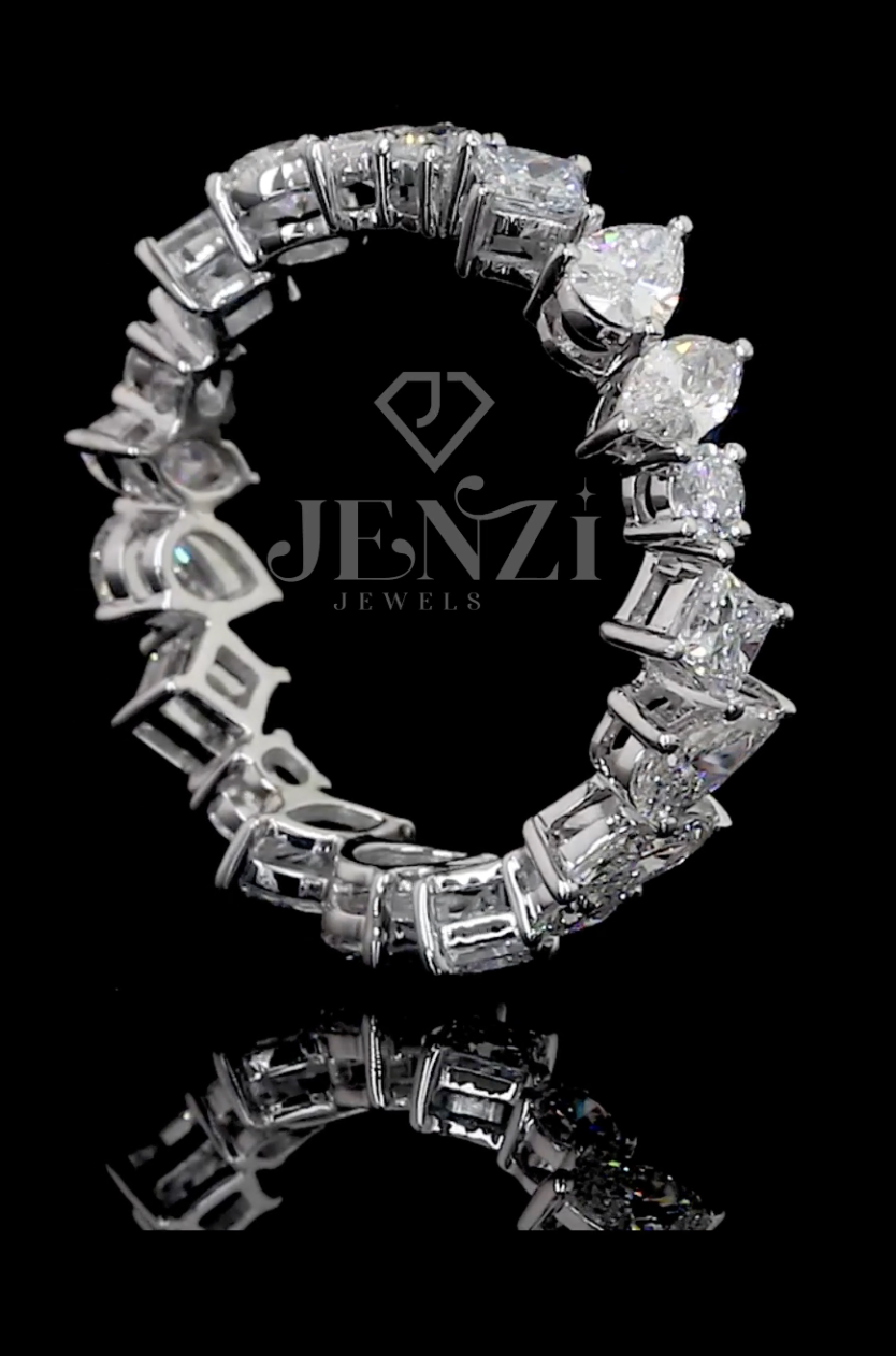 Mixed Cut Eternity Ring