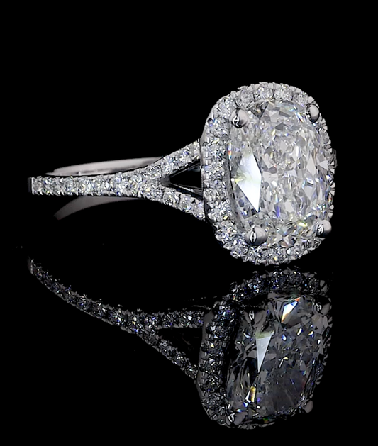 Halo Cushion Ring