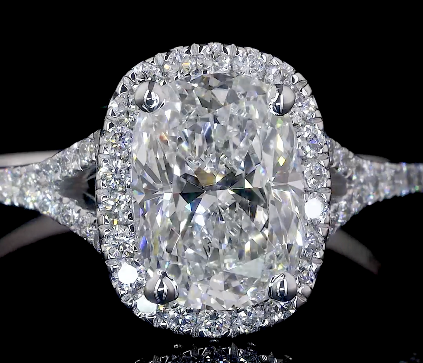 Halo Cushion Ring