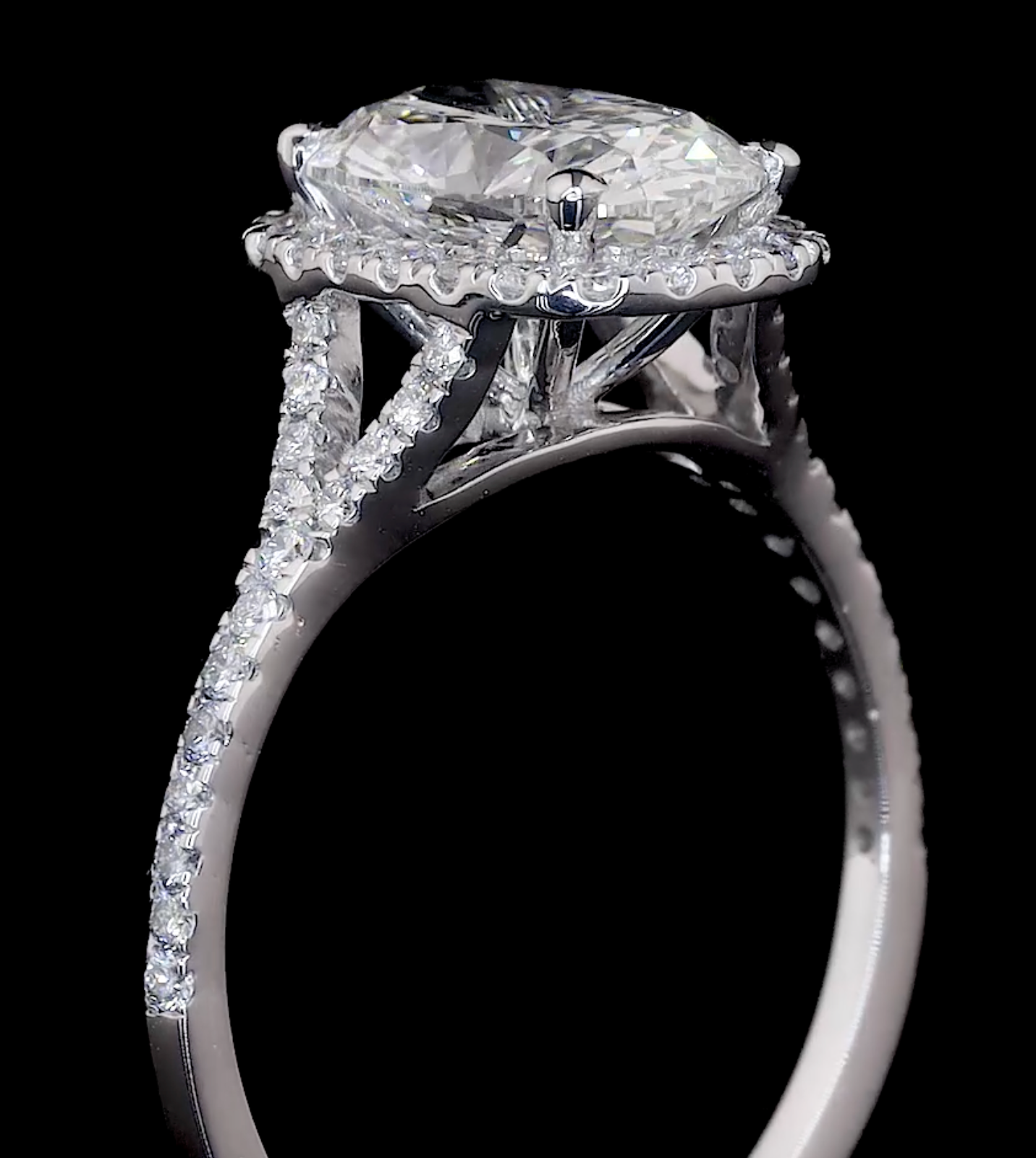 Halo Cushion Ring