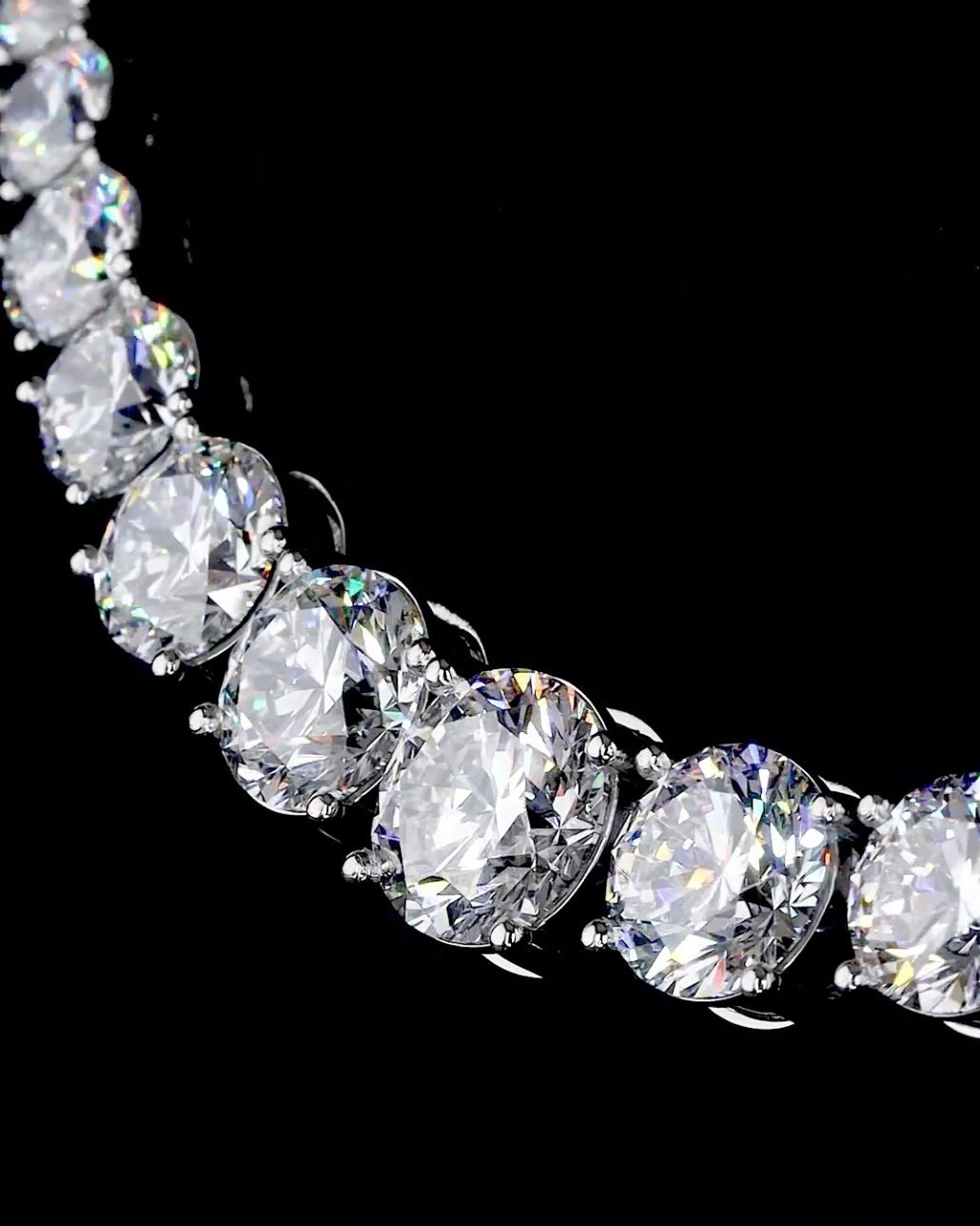 Eterna Grace – Graduated Diamond Tennis Necklace - JENNY JEWELLS