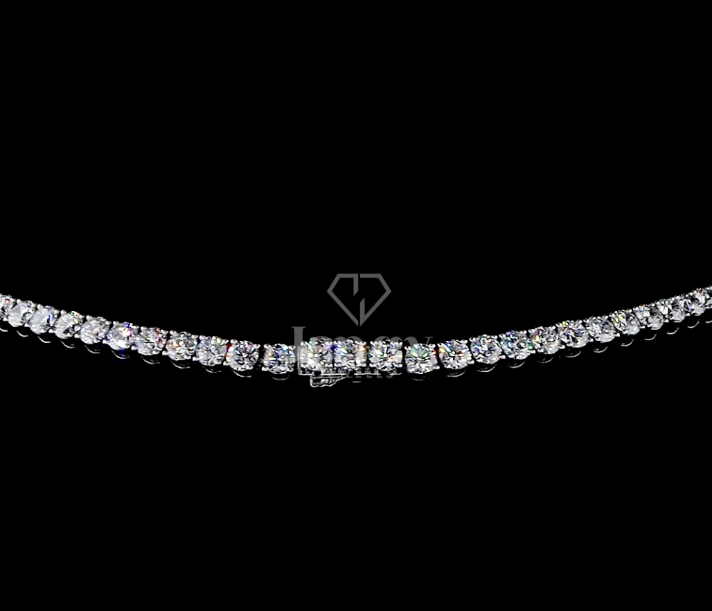 Eterna Grace – Graduated Diamond Tennis Necklace - JENNY JEWELLS