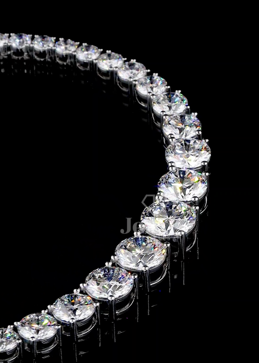 Eterna Grace – Graduated Diamond Tennis Necklace - JENNY JEWELLS