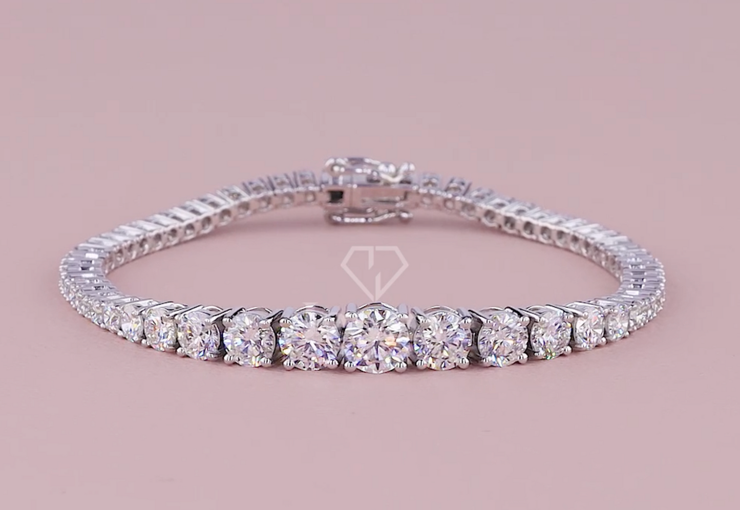 Lustre Flow 7.50 Carat Graduated Diamond Bracelet (E-F VS) | Jenny Jewells - JENNY JEWELLS