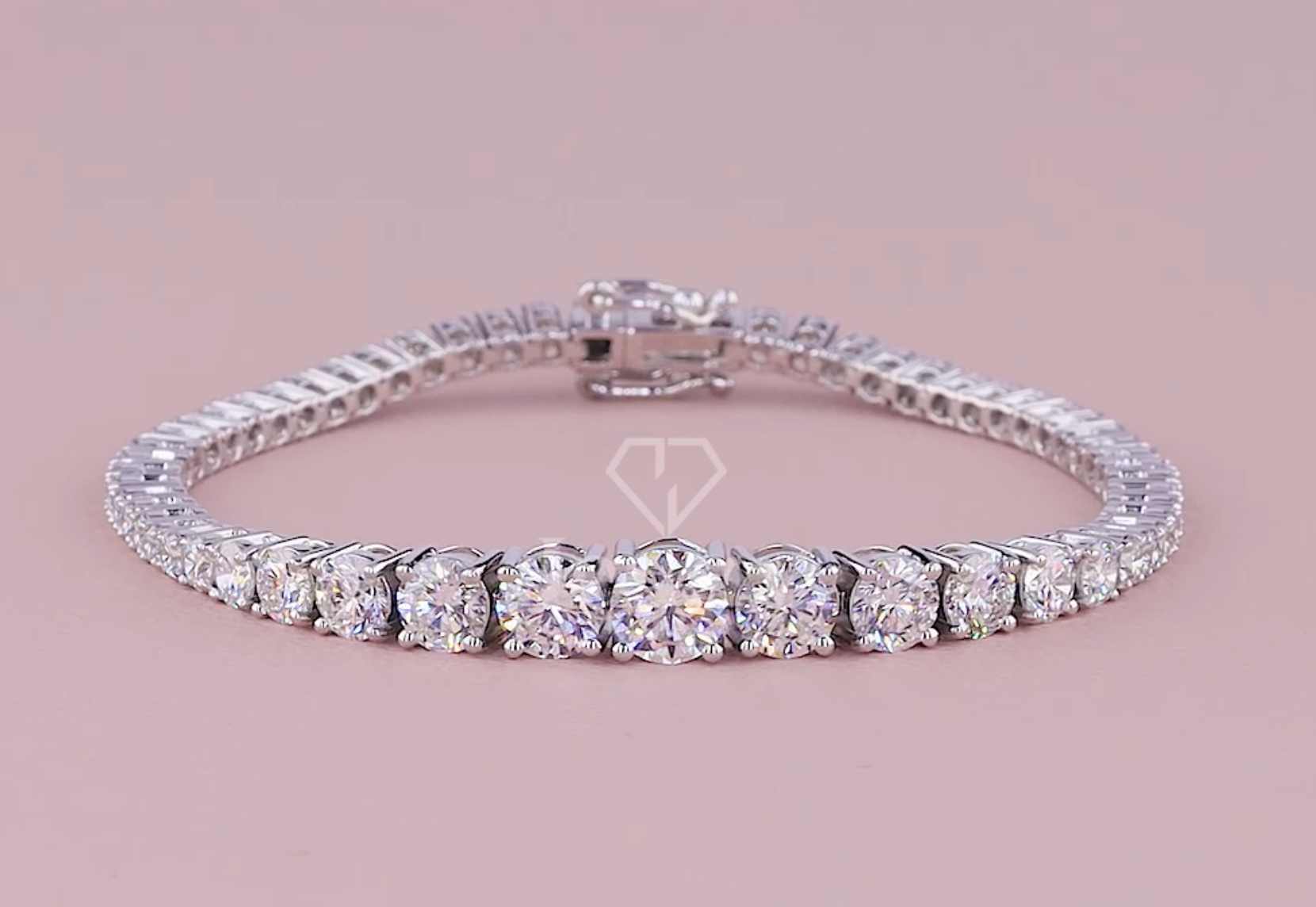 Lustre Flow 7.50 Carat Graduated Diamond Bracelet (E-F VS) | Jenny Jewells - JENNY JEWELLS