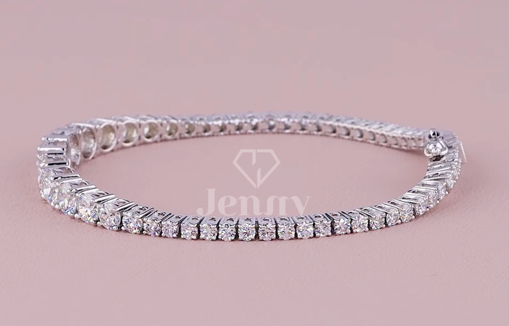 Lustre Flow 7.50 Carat Graduated Diamond Bracelet (E-F VS) | Jenny Jewells - JENNY JEWELLS