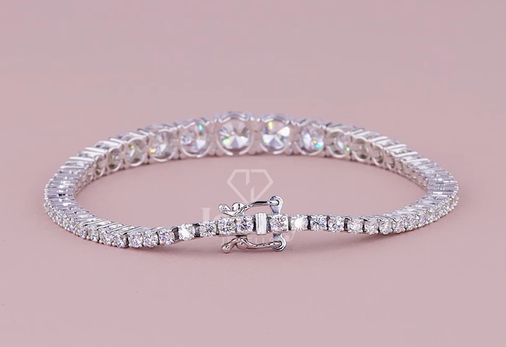 Lustre Flow 7.50 Carat Graduated Diamond Bracelet (E-F VS) | Jenny Jewells - JENNY JEWELLS