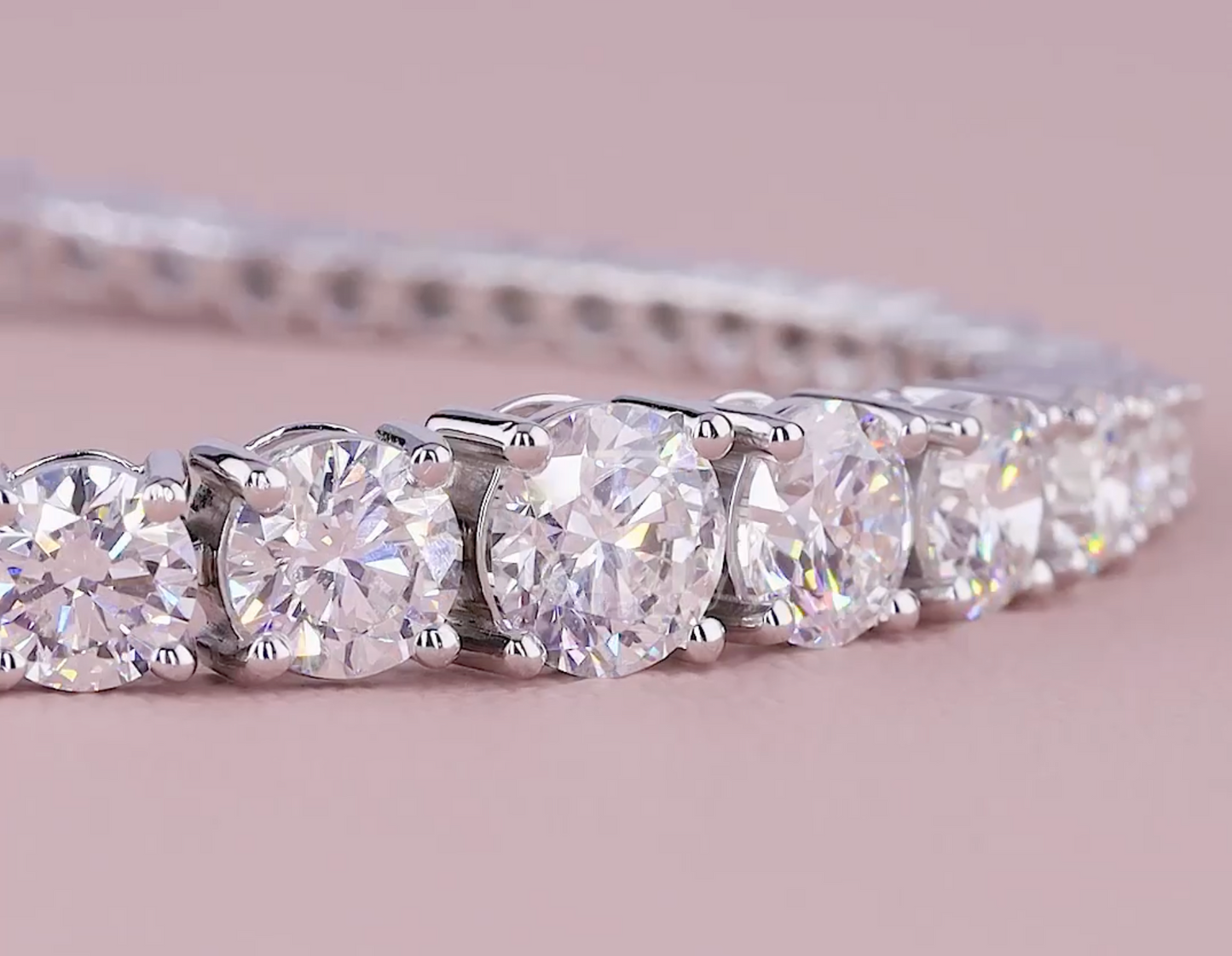 Lustre Flow 7.50 Carat Graduated Diamond Bracelet (E-F VS) | Jenny Jewells - JENNY JEWELLS