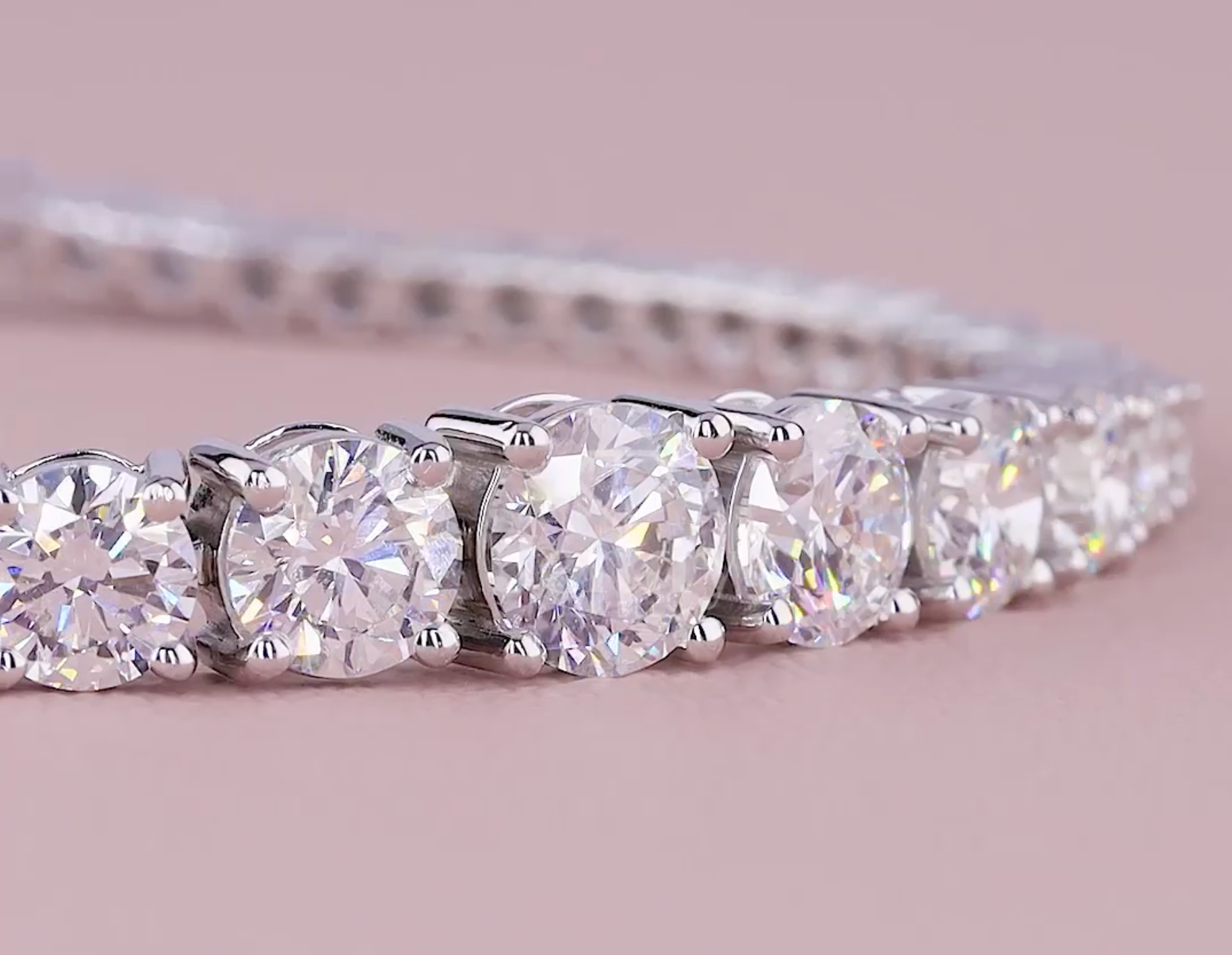 Lustre Flow 7.50 Carat Graduated Diamond Bracelet (E-F VS) | Jenny Jewells - JENNY JEWELLS