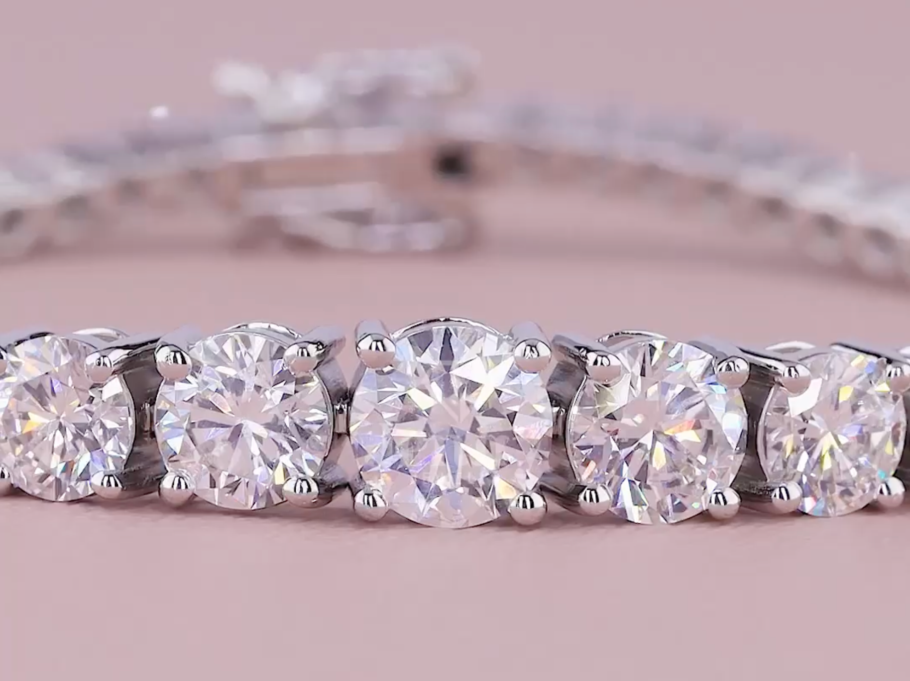 Lustre Flow 7.50 Carat Graduated Diamond Bracelet (E-F VS) | Jenny Jewells - JENNY JEWELLS