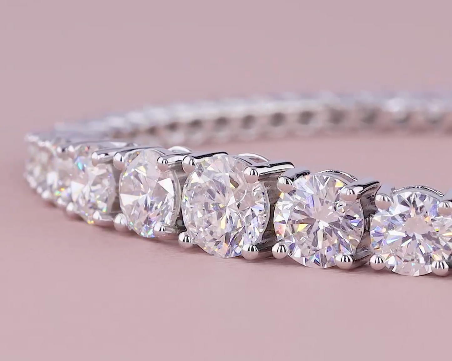 Lustre Flow 7.50 Carat Graduated Diamond Bracelet (E-F VS) | Jenny Jewells - JENNY JEWELLS