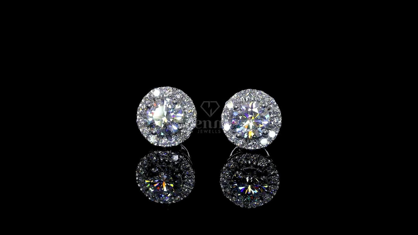 Surd Halo Earrings - JENNY JEWELLS