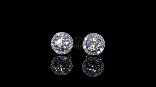 Surd Halo Earrings - JENNY JEWELLS